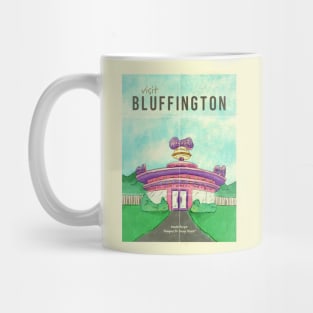 Bluffington's Honker Burger Travel Poster Mug